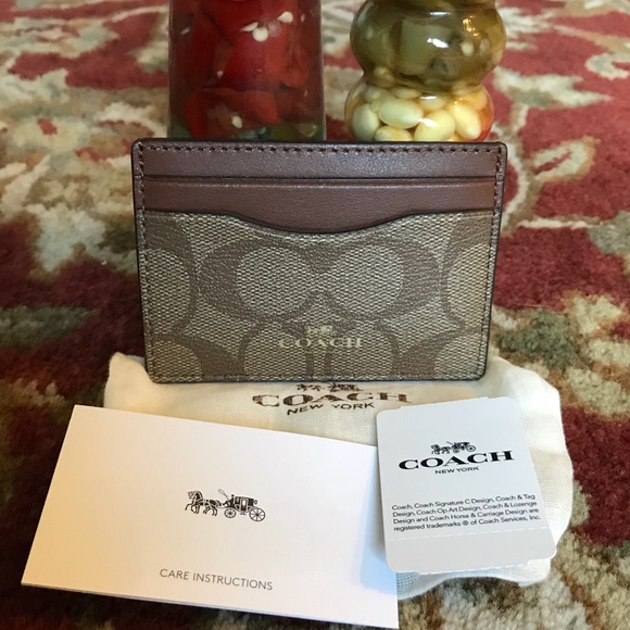 Coach Other - Coach Signature PVC Card Case